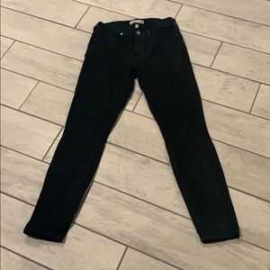 Henry and Belle black wax coated skinny jeans